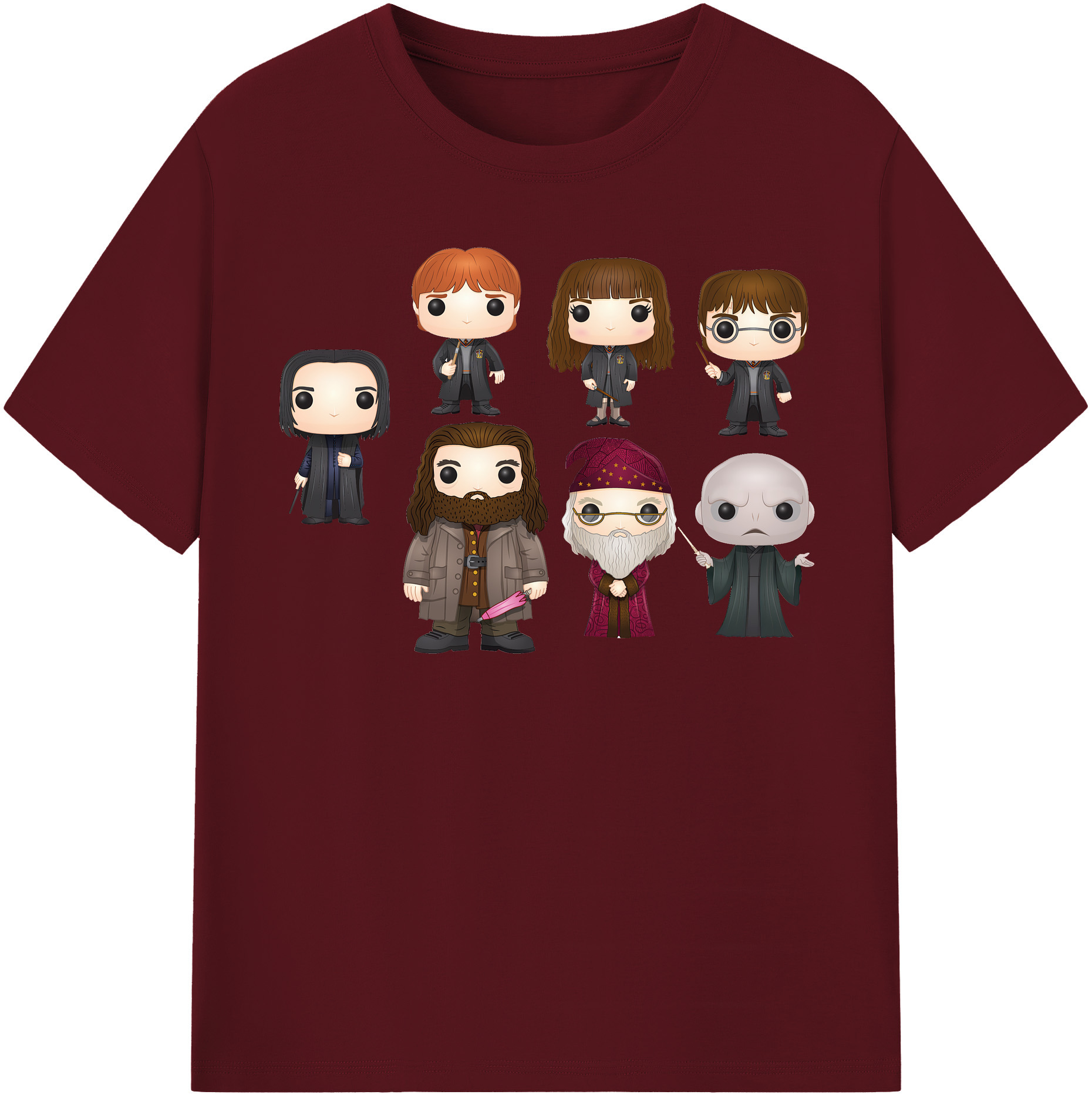 （画像用） Harry Potter ハリー・ポッターシリーズ 綿100％半袖Tシャツ（フロントプリント）